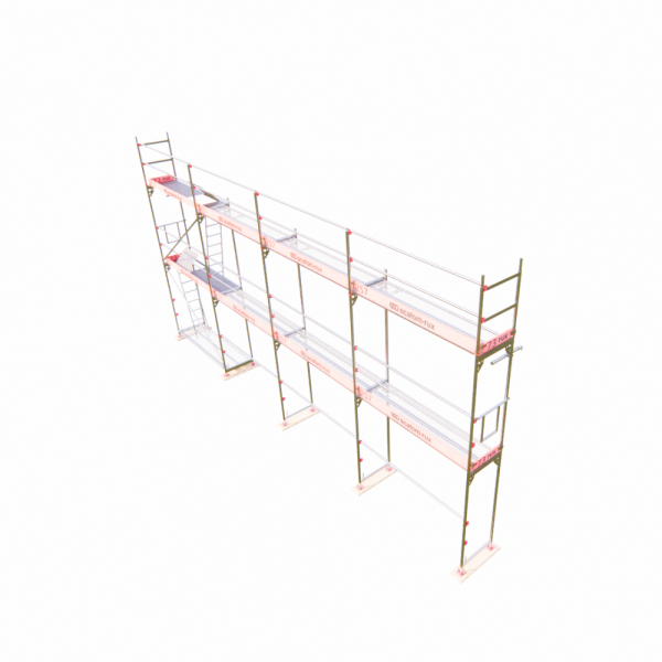 Rux Framescaff Fassadengerüst 68 m² | Komplettes Gerüstpaket - technisch kompatibel zu Layher 