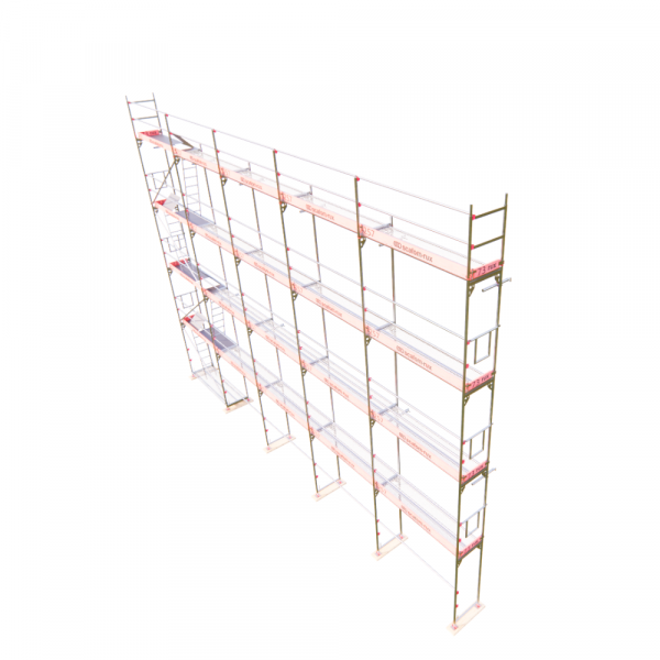 Rux Framescaff Fassadengerüst 166 m² | Komplettes Gerüstpaket - technisch kompatibel zu Layher 