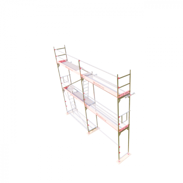 Rux Framescaff Fassadengerüst 43 m² | Komplettes Gerüstpaket - technisch kompatibel zu Layher 