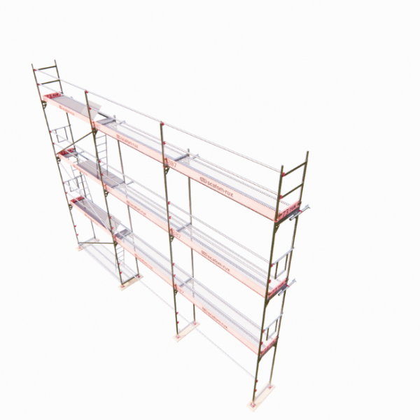 Rux Framescaff Fassadengerüst 82 m² | Komplettes Gerüstpaket - technisch kompatibel zu Layher 