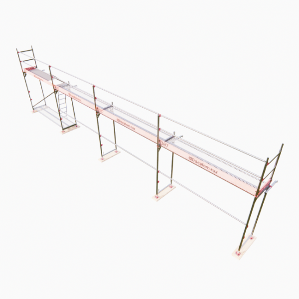 Rux Framescaff Fassadengerüst 53 m² | Komplettes Gerüstpaket - technisch kompatibel zu Layher 