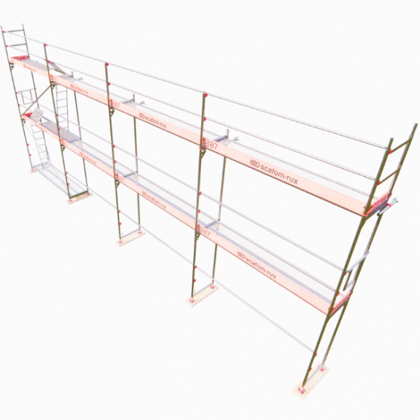 Rux Framescaff Fassadengerüst 80 m² | Komplettes Gerüstpaket - technisch kompatibel zu Layher 