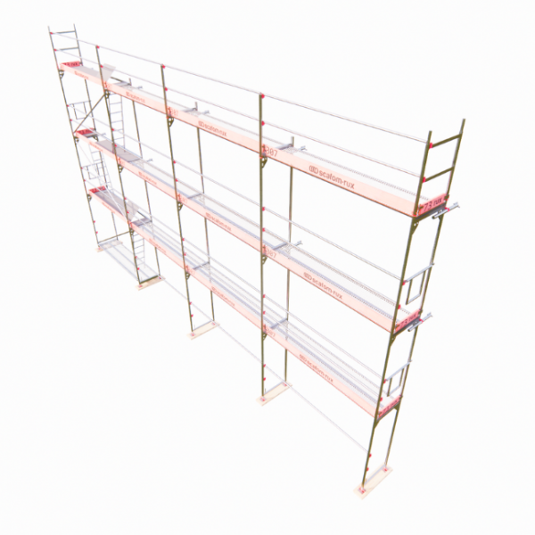 Rux Framescaff Fassadengerüst 108 m² | Komplettes Gerüstpaket - technisch kompatibel zu Layher 