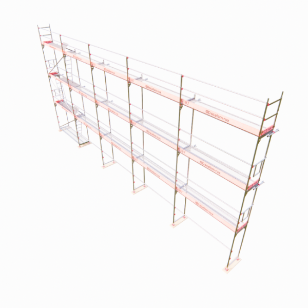Rux Framescaff Fassadengerüst 131 m² | Komplettes Gerüstpaket - technisch kompatibel zu Layher 