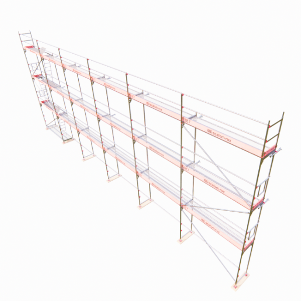 Rux Framescaff Fassadengerüst 155 m² | Komplettes Gerüstpaket - technisch kompatibel zu Layher 
