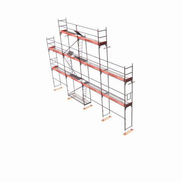 Rux Framescaff Fassadengerüst 78 m² | Komplettes Gerüstpaket - technisch kompatibel zu Layher 