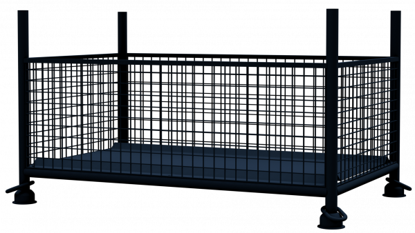 Gitterbox (Gitterboxpalette), 143 x 87 x 70 cm verzinkt