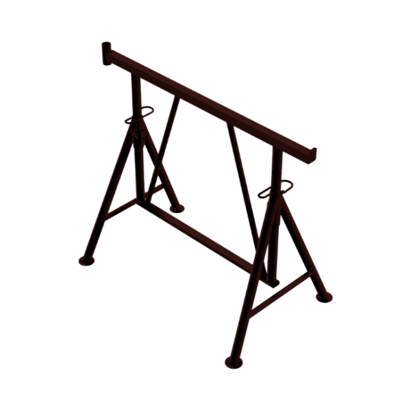 Faltgerüstbock "Compakt S 1200", braun lackiert Gr. 2 B 1.2 x H 1.00-1.75 m