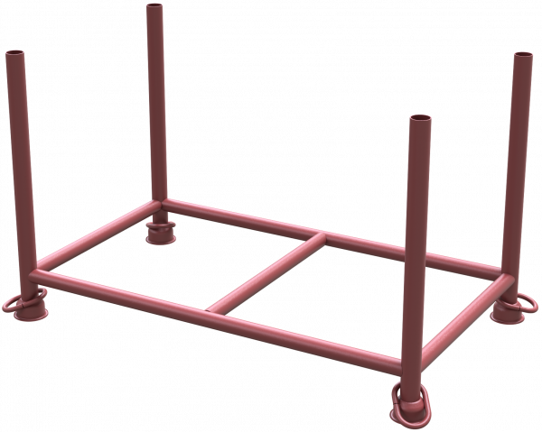 Stapelpalette, 130 x 70 x 70 cm lackiert