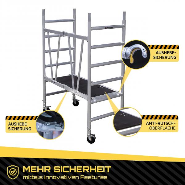 Rollgerüst klappbar Stuver Scout V 140, AH 3,00 m, gebraucht 