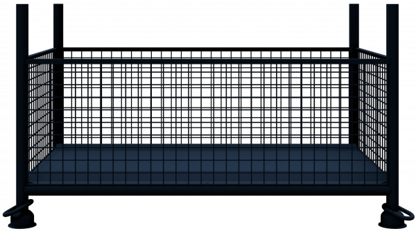 Gitterbox (Gitterboxpalette), 143 x 87 x 70 cm verzinkt
