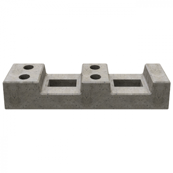 Bauzaunfuß aus Beton 