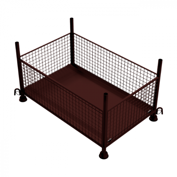 Gitterbox (Gitterboxpalette), 143 x 87 x 70 cm verzinkt