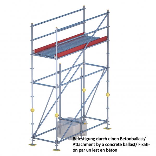 Eisfrei-Gerüst mit Treppe, 15 m 