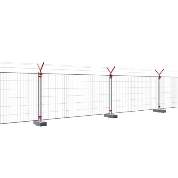 Mobilzaun / Bauzaun „Profi“ 3,5 x 2 m mit Haken & Ösen