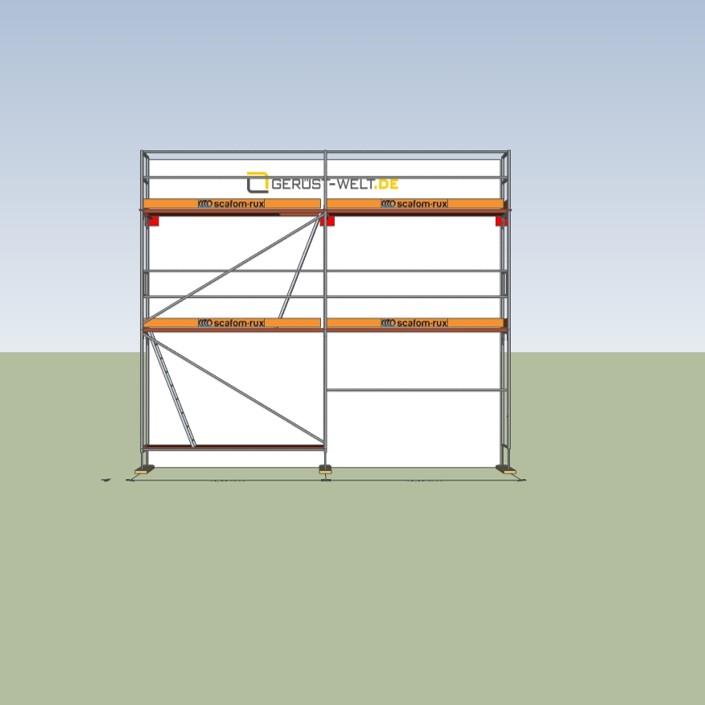 Fassadengerüst Paket Rux Framescaff, 30,7 m², Feldl. 3,07 m 