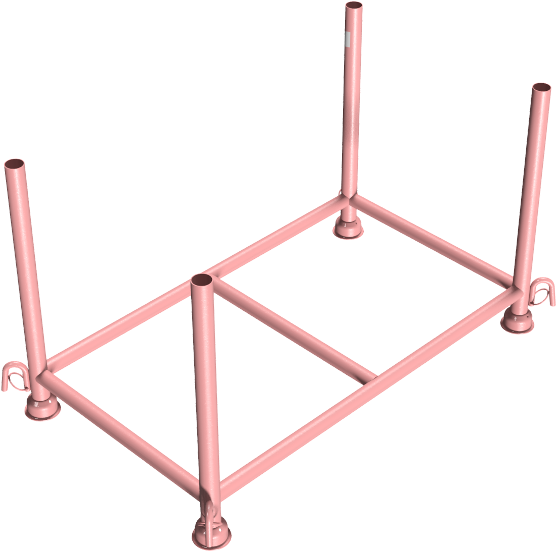 Stapelpalette, 130 x 70 x 70 cm lackiert
