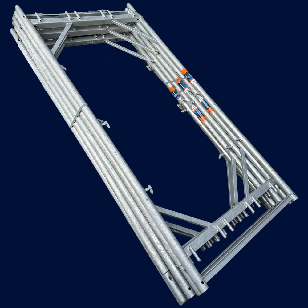 25x Vertikalrahmen Stahl Rux Super 100, 2,00 m, gebraucht 