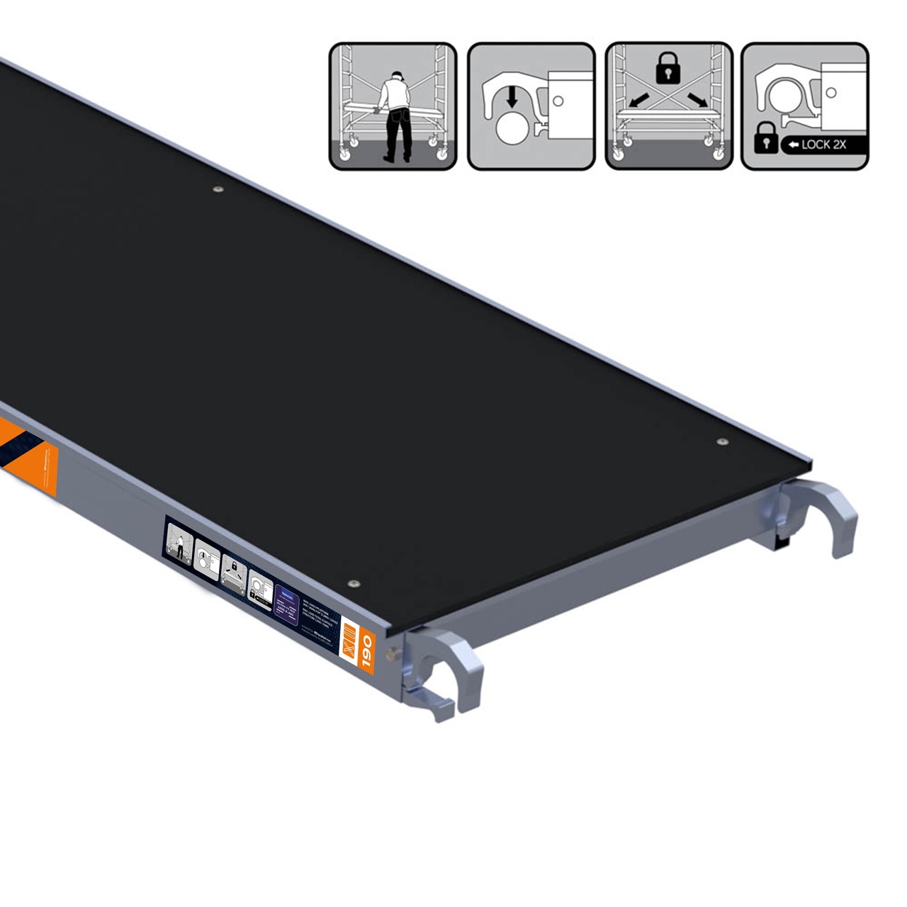 Movar Fibre Plattform o. Luke, 0.61 m breit 