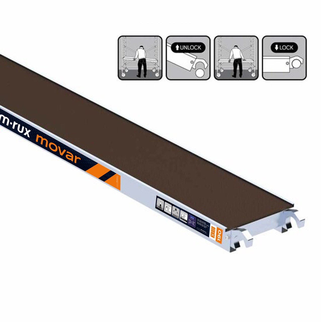 Movar Fibre Plattform o. Luke, 0.31 m breit 