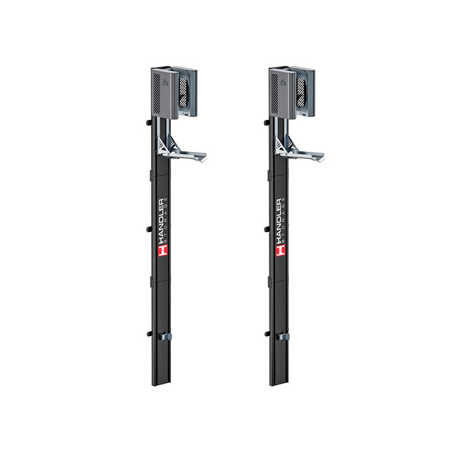 2ER-SET Handler Storage Fahrradlift - Vertikale Fahrradhalterung Wand Grau 