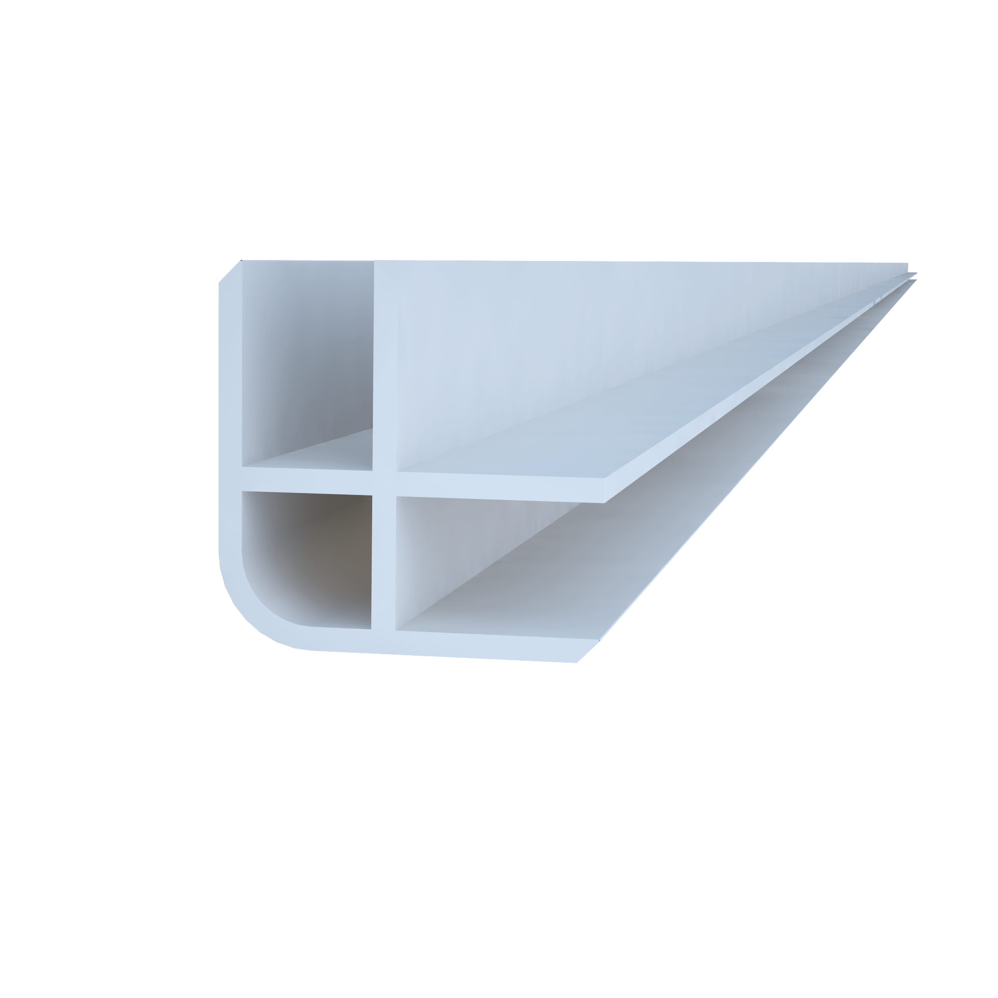 Scaffguard PVC Eck-Profil, weiß,  Länge 6,50 m 