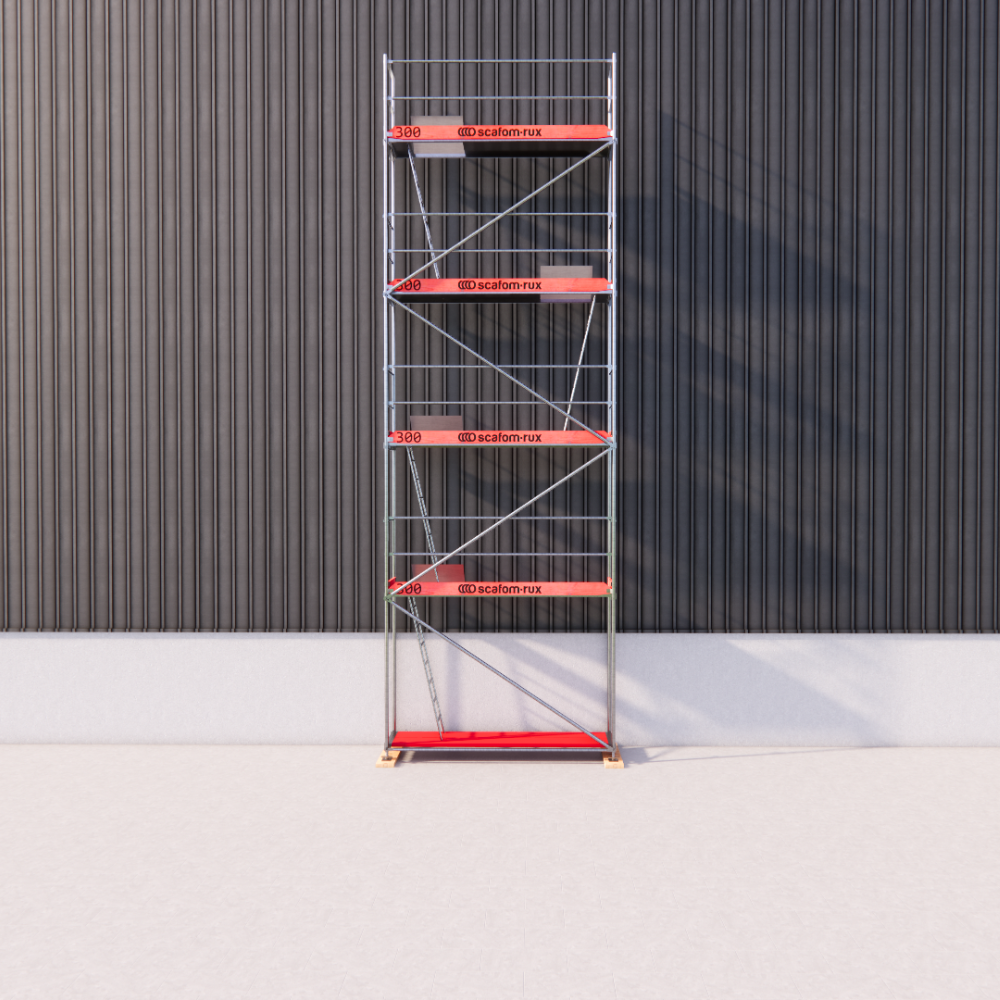 Rux Super Fassadengerüst 40m² | Komplettes Gerüstpaket – Feldlänge 3,00 m  