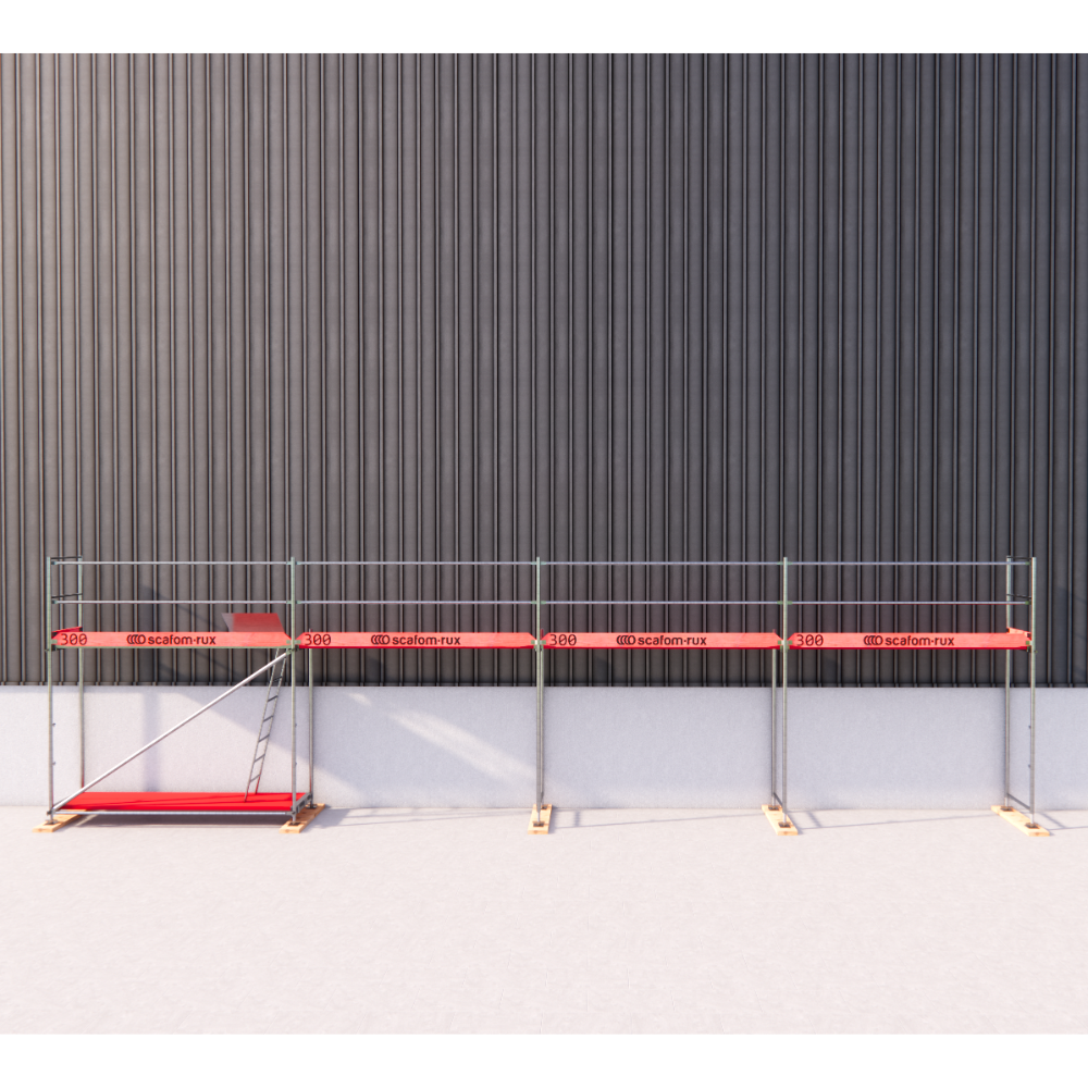 Rux Super Fassadengerüst 52m² | Komplettes Gerüstpaket – Feldlänge 3,00 m 