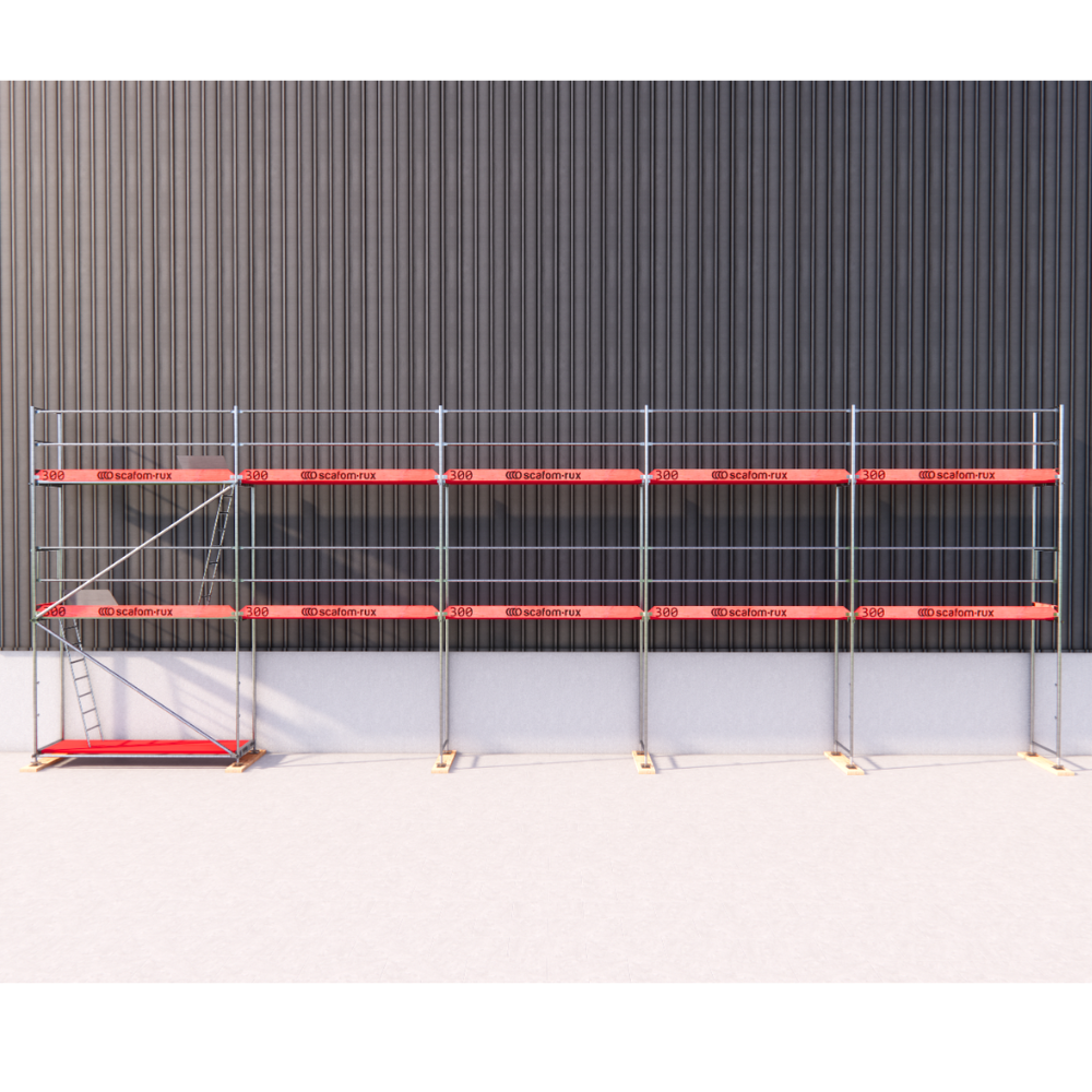 Rux Super Fassadengerüst 96m² | Komplettes Gerüstpaket – Feldlänge 3,00 m 