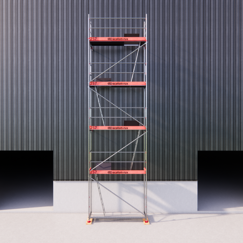 Rux Framescaff Fassadengerüst 36 m² | Komplettes Gerüstpaket - technisch kompatibel zu Layher 