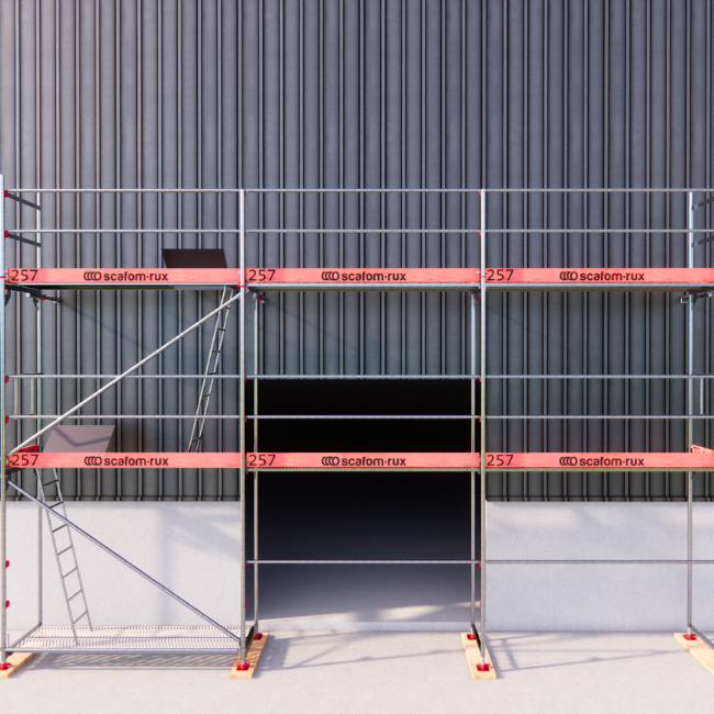 Rux Framescaff Fassadengerüst 52 m² | Komplettes Gerüstpaket - technisch kompatibel zu Layher 