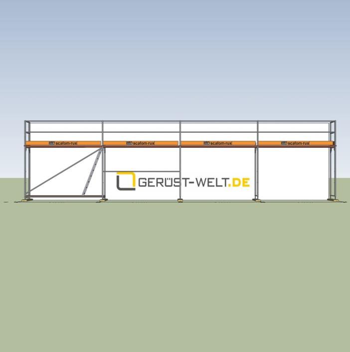 Fassadengerüst Paket Rux Framescaff, 36,84 m², Feldl. 3,07 m 