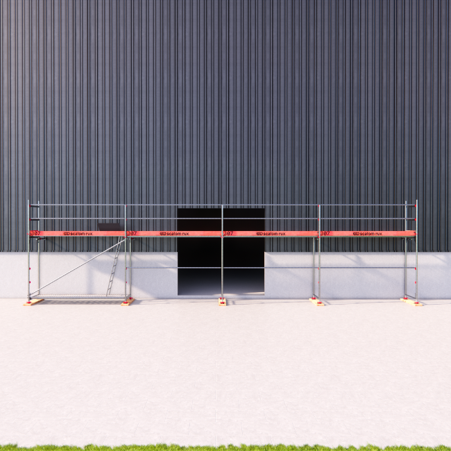 Rux Framescaff Fassadengerüst 53 m² | Komplettes Gerüstpaket - technisch kompatibel zu Layher 