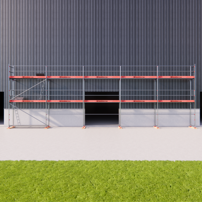 Rux Framescaff Fassadengerüst 98 m² | Komplettes Gerüstpaket - technisch kompatibel zu Layher 