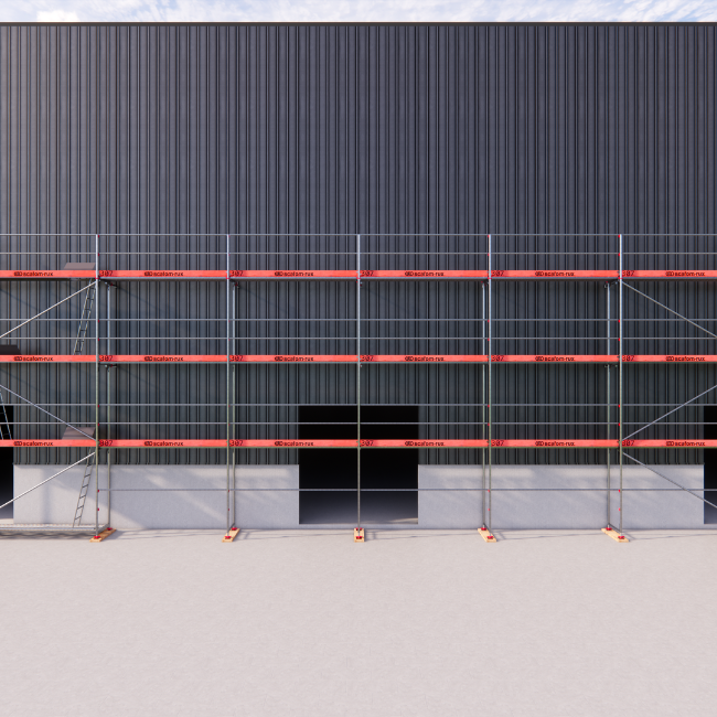 Rux Framescaff Fassadengerüst 155 m² | Komplettes Gerüstpaket - technisch kompatibel zu Layher 