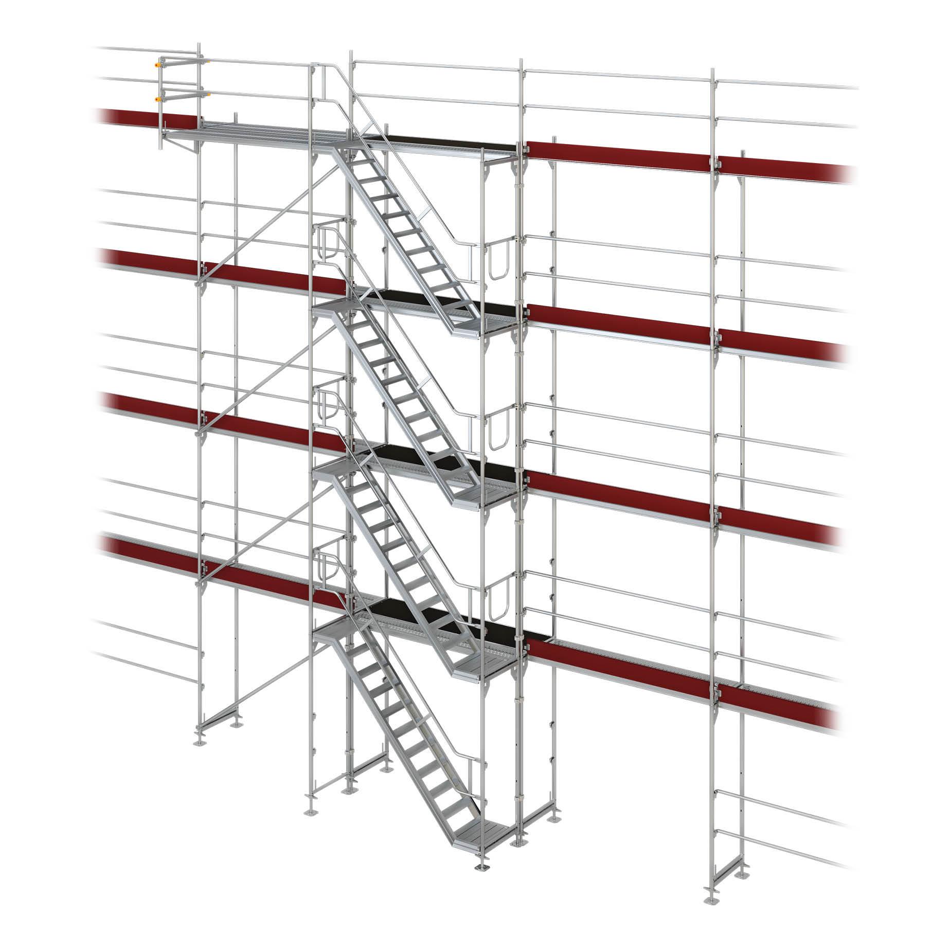 Gerüsttreppe Framescaff f. Blitz, Ausstiegshöhe 8 m 