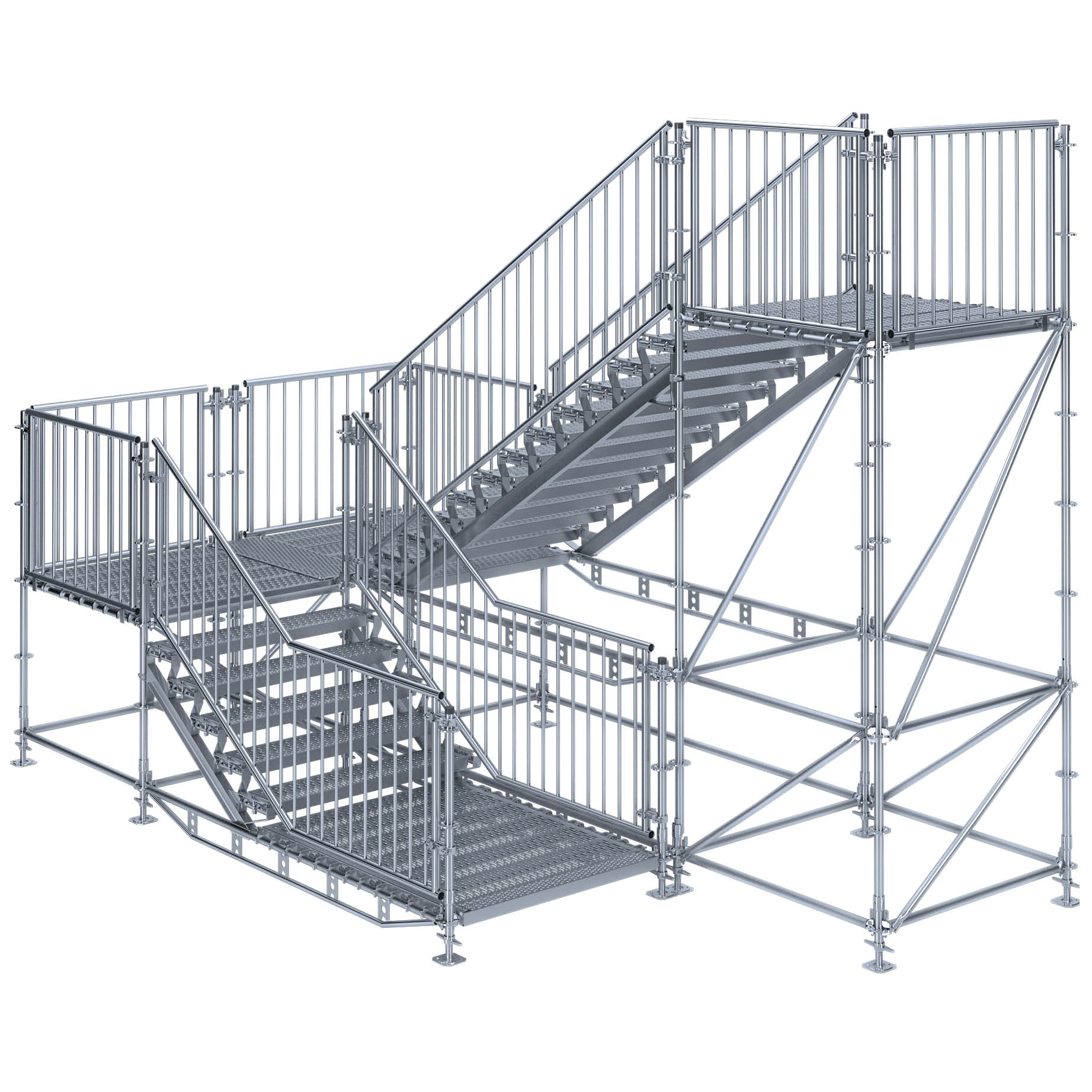 Bautreppe, Außentreppe Komfort plus 1,50 m x 3,50 m 