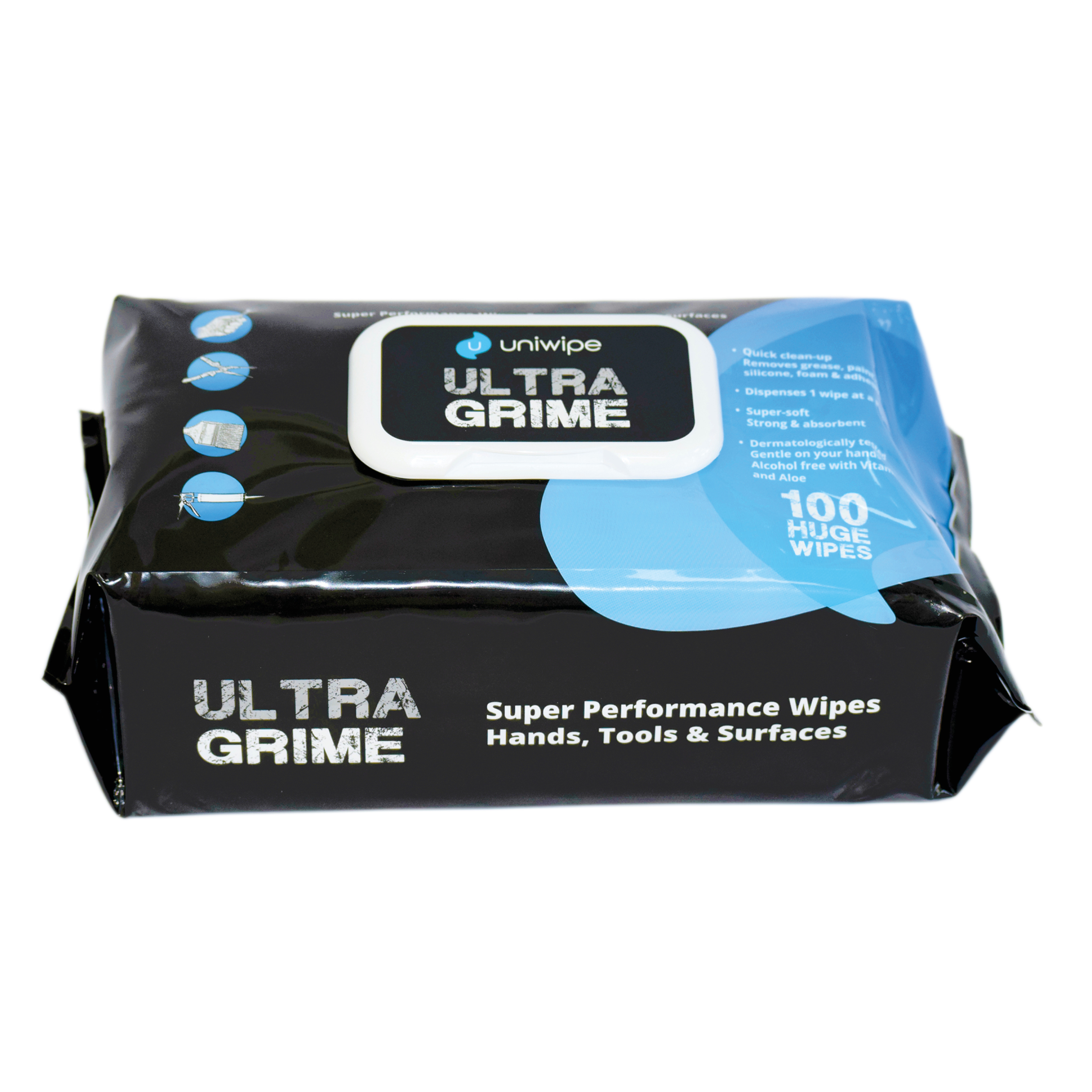 Uniwipe Ultragrime 100 Reinigungstücher für Industrie und Handwerk 