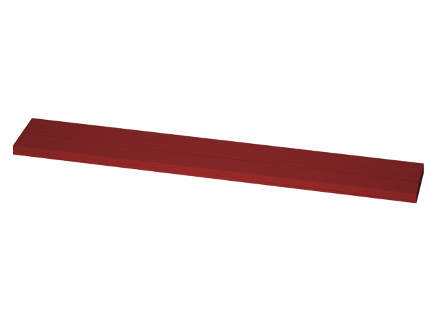Spezial-Gerüstbohle aus Holz 24 x 4,5 cm (BxH) rot imprägniert 