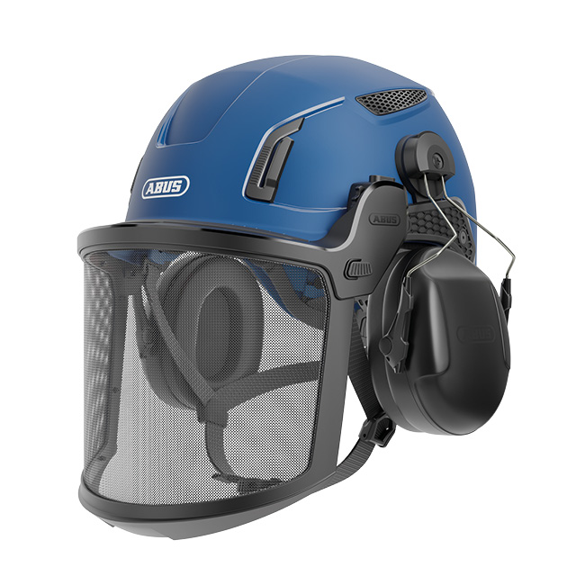 ABUS Forsthelm Set, DIN EN 397:2012 blau