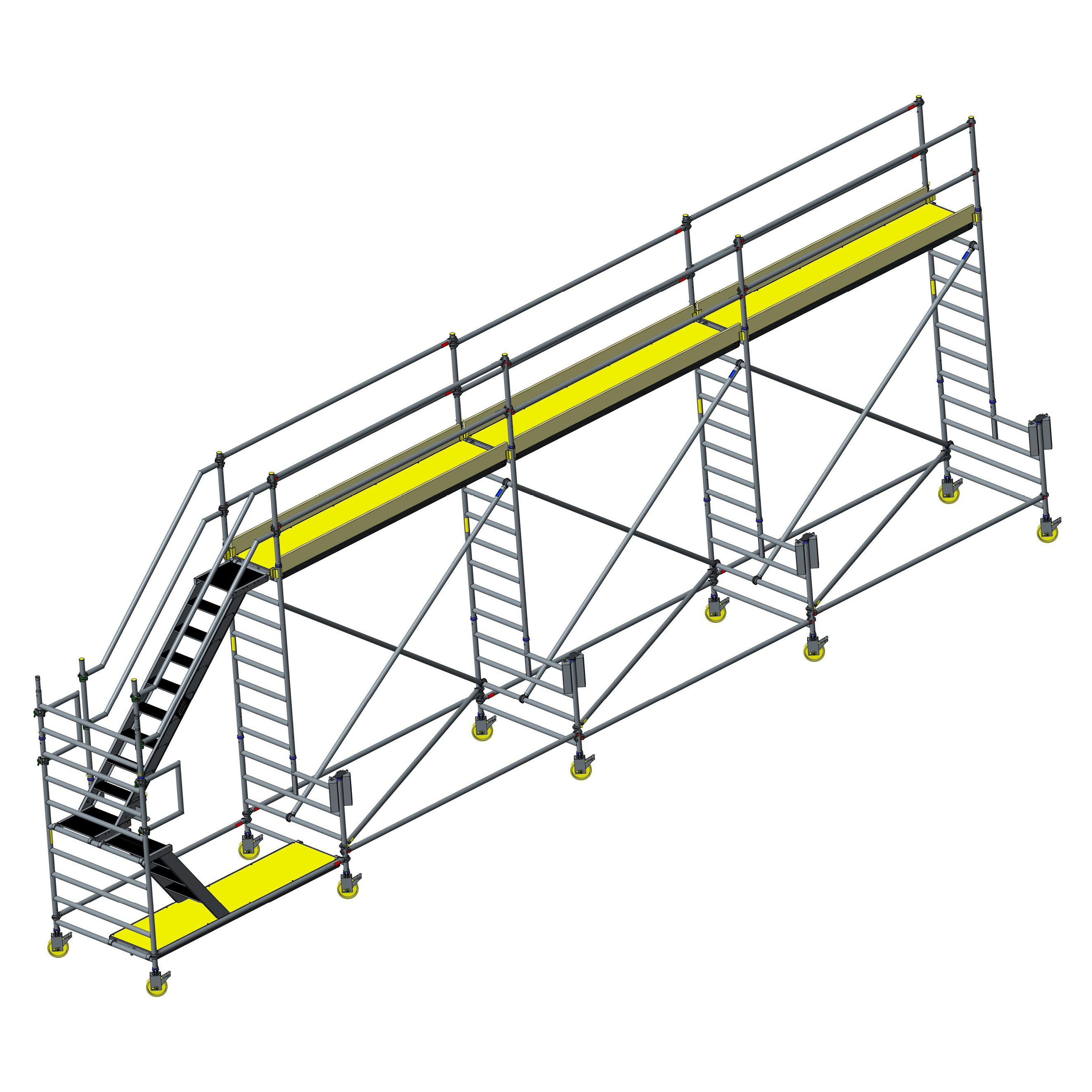 Custers Enteisungsgerüst fahrbar mit Treppe, 9,3 m 