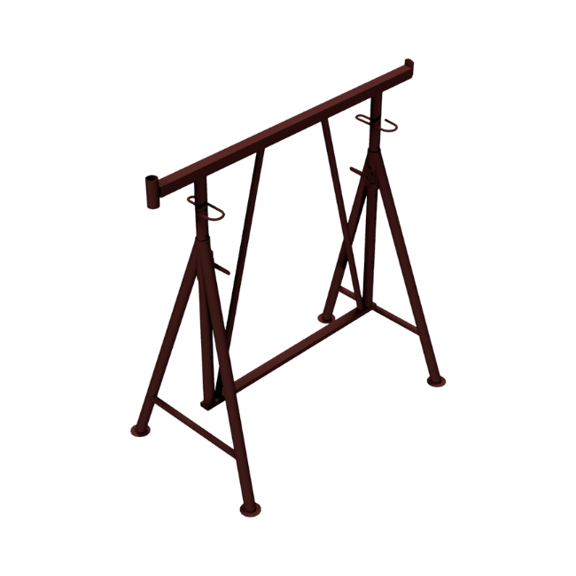 Faltgerüstbock "Compakt S 1200", braun lackiert Gr. 2 B 1.2 x H 1.00-1.75 m