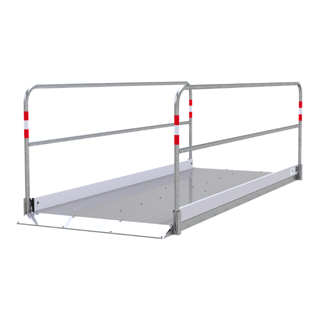 Grabenbrücke aus Aluminium 1,20 m breit 