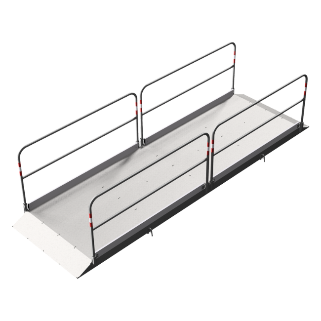 Alu-Grabenbrücke 4,50 m lang, 1,30 m 