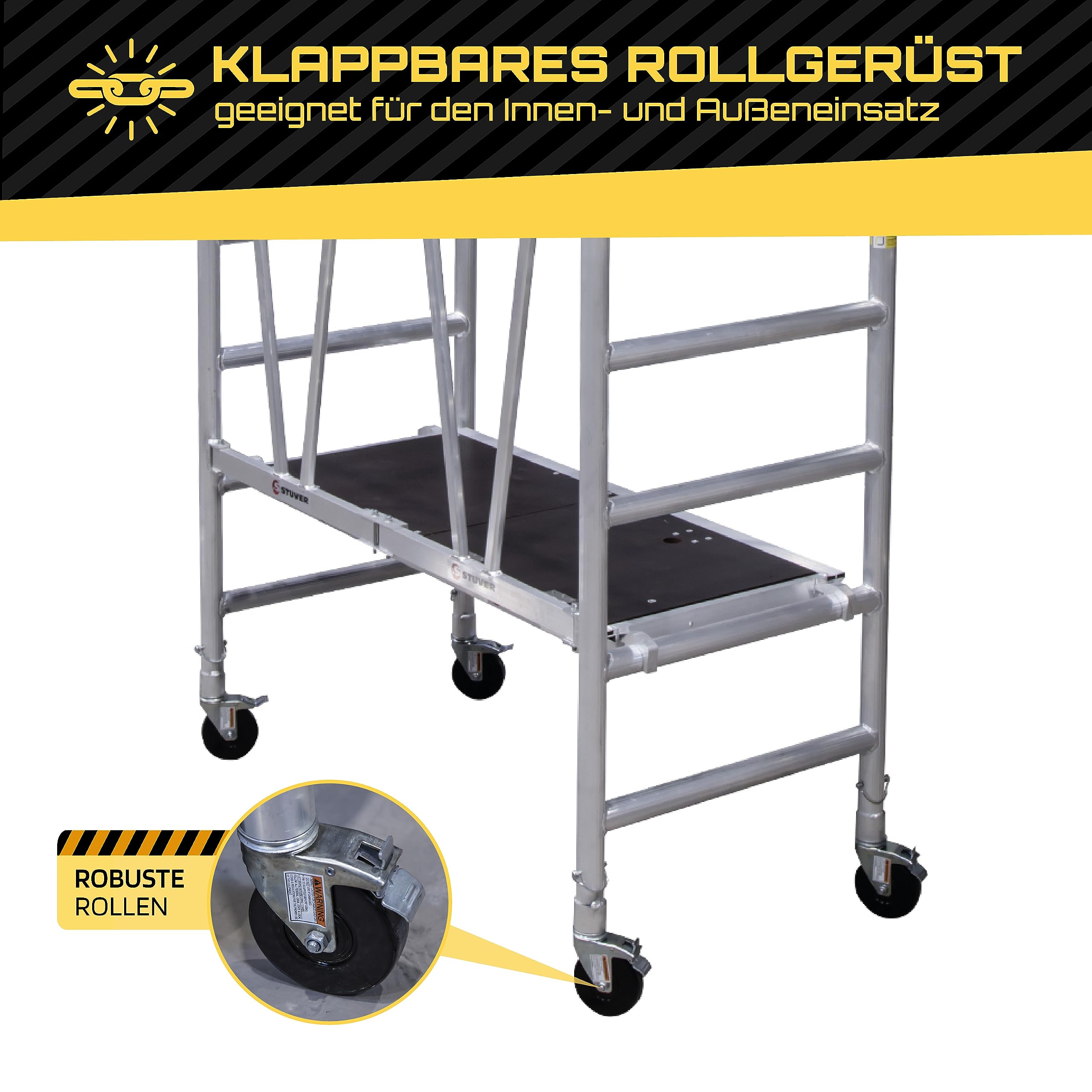 Rollgerüst klappbar Stuver Scout V 140, AH 3,00 m, gebraucht 