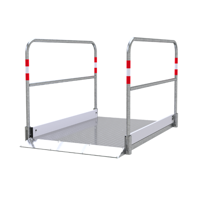 Grabenbrücke aus Aluminium, 1m breit 