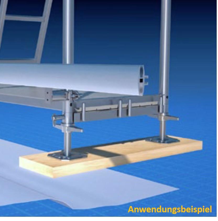 Scaffguard Aluminiumschiene für Wandplatten, Länge 6,00 m 