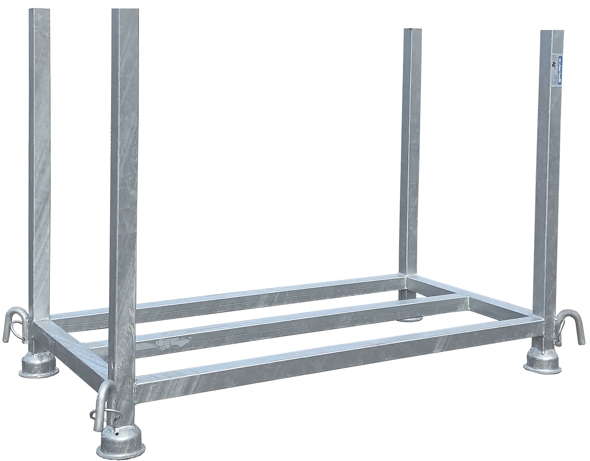 Stapelpalette für Fußplatten, 130 x 63 x 90 cm 
