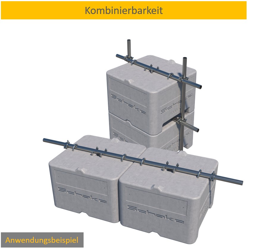 Betonballast 1 t, 90x90x60 cm (Betongewicht) 