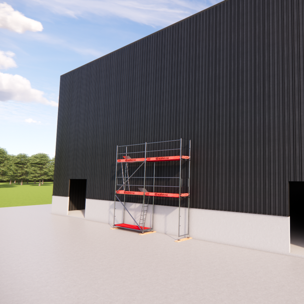 Rux Super Fassadengerüst 42m² | Komplettes Gerüstpaket – Feldlänge 3,00 m 